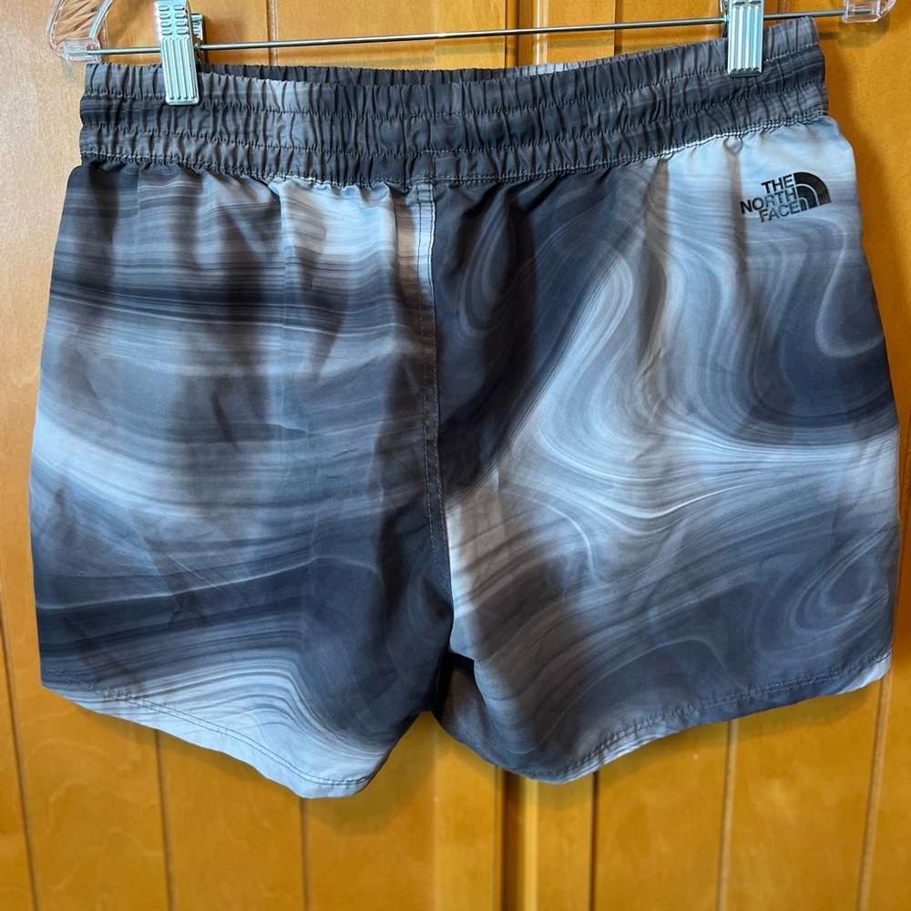The North Face Athletic Shorts Black and Gray Quick-Dry - Picture 2 of 5